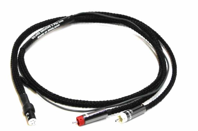 SILVER GROOVE , RCA-RCA, 1,3 m, tone arm cable